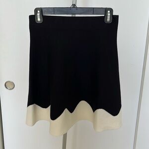 Zara basic, black/white skirt